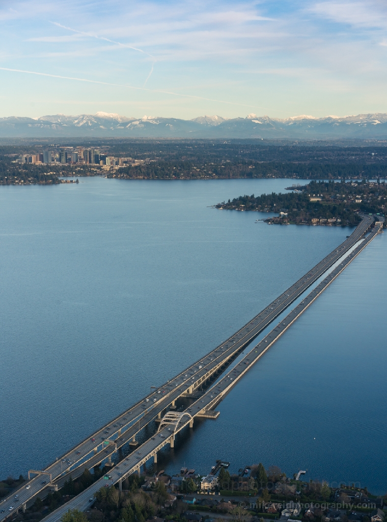 I90 Bridge and Bellevue Aerial Photography